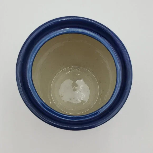 Polish Pottery Peacock Leaves Jar with Lid Peacock Sugar Bowl Small Lidded Jar - Picture 6 of 8